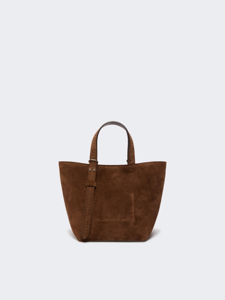 Extra-small split leather Archetipo bag - DARK BROWN - Max Mara - 3