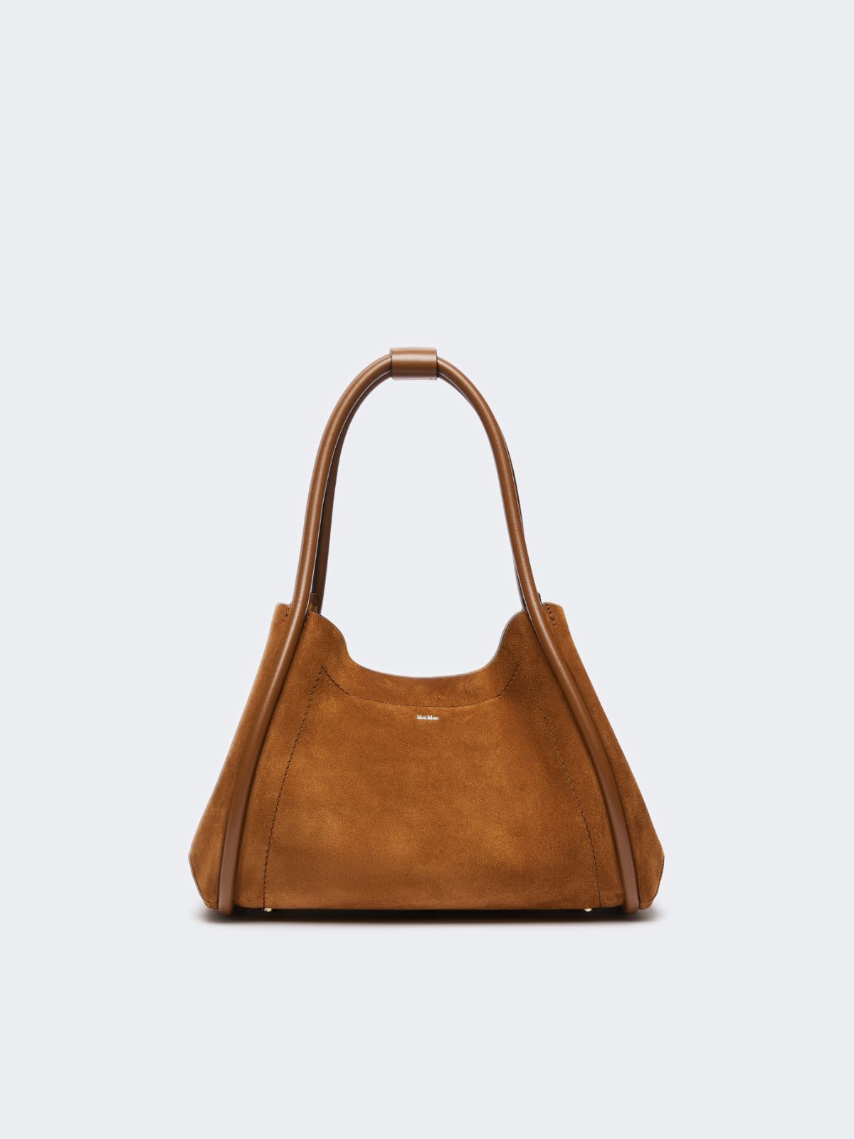 Querformatige Marine Tasche aus Wildleder - BRAUN BERNSTEIN - Max Mara - 4