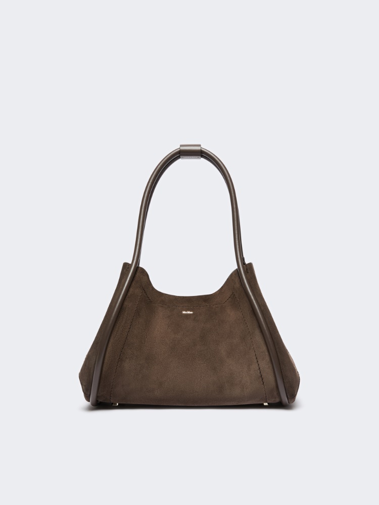 Horizontal suede Marine bag - DARK GREY - Max Mara - 4