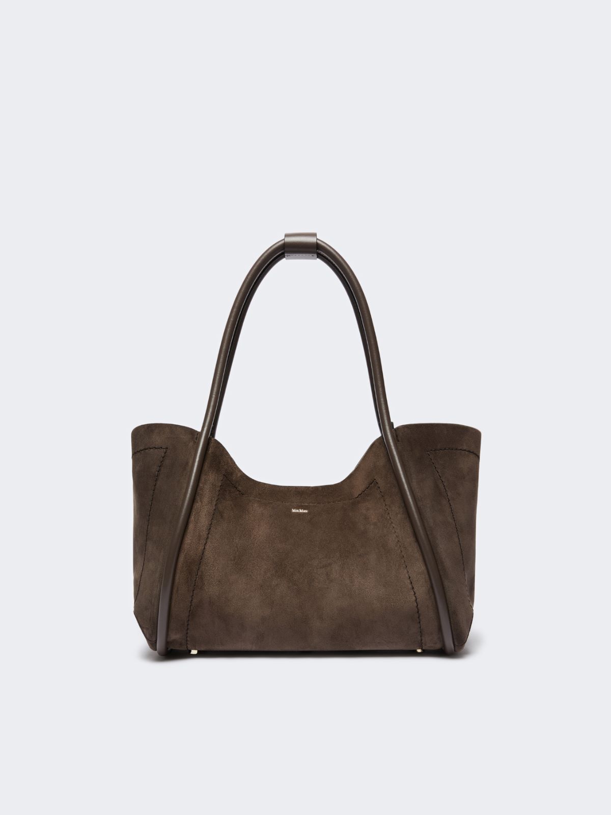 Horizontal suede Marine bag - DARK GREY - Max Mara