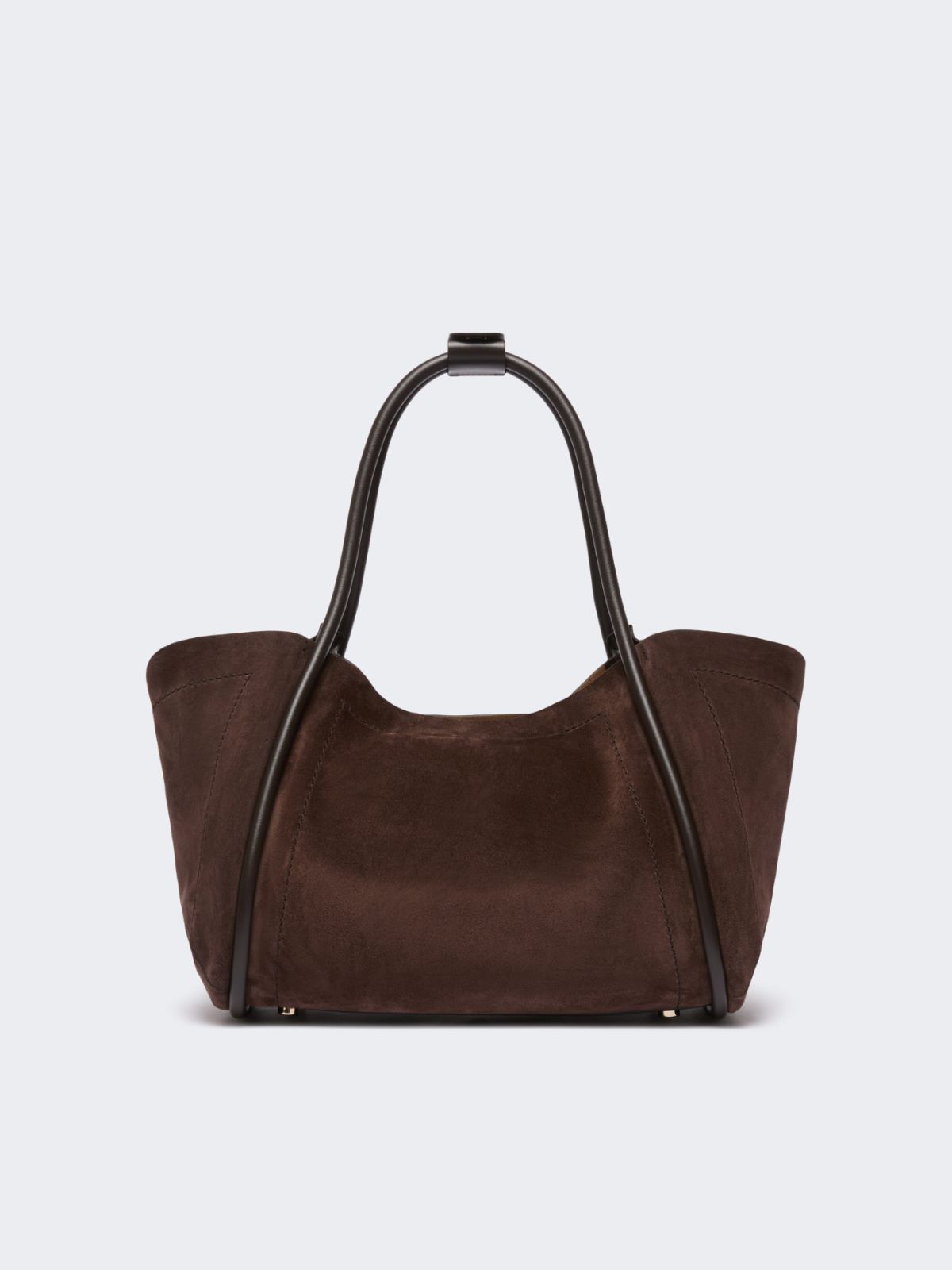 Horizontal suede Marine bag - DARK BROWN - Max Mara - 3