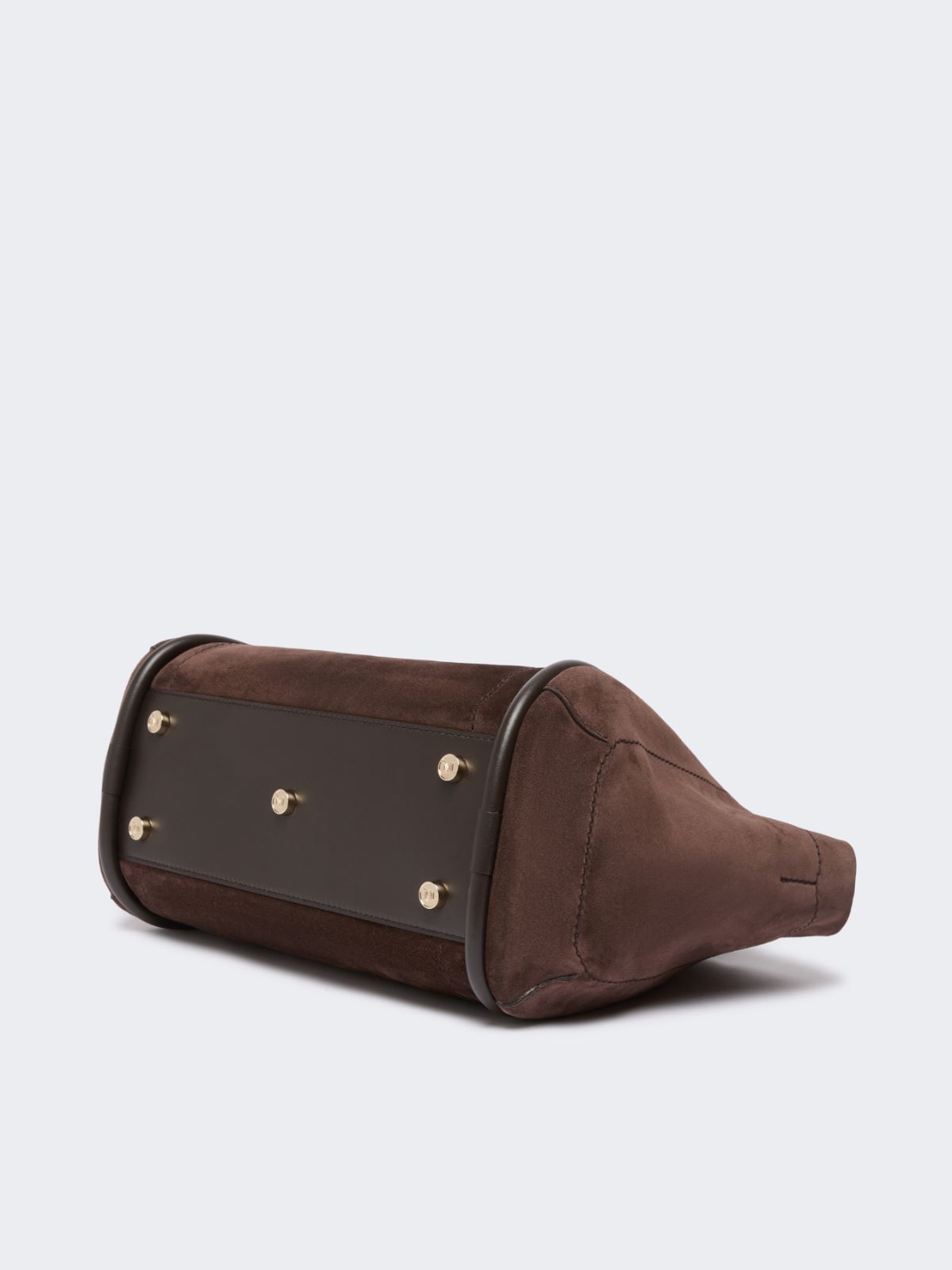 Horizontal suede Marine bag - DARK BROWN - Max Mara - 5
