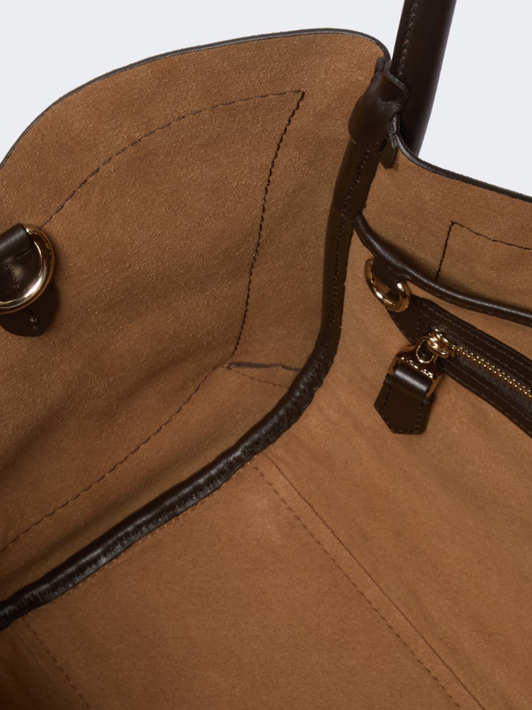 Horizontal suede Marine bag - DARK BROWN - Max Mara - 6