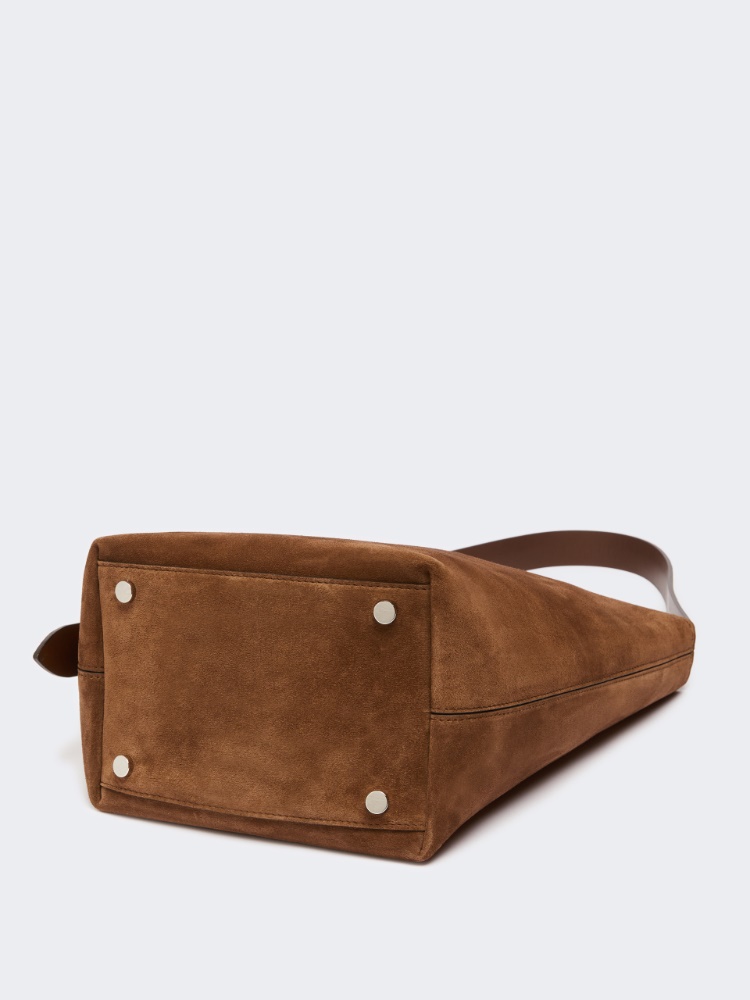 Borsa Archetipo small in crosta - MARRONE SCURO - 4