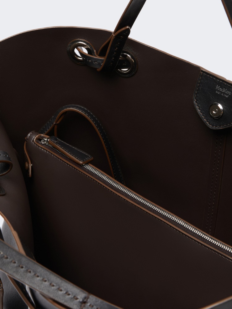 Sac cabas en nappa double - NOIR - 4