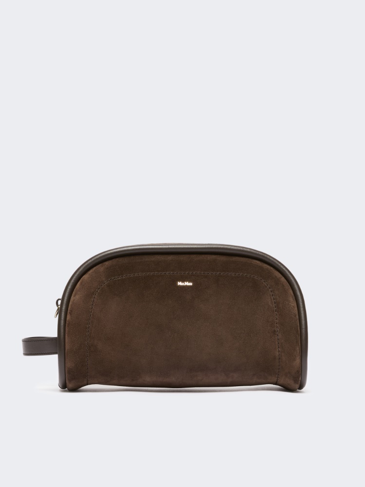 Borsa a mano in suede e pelle