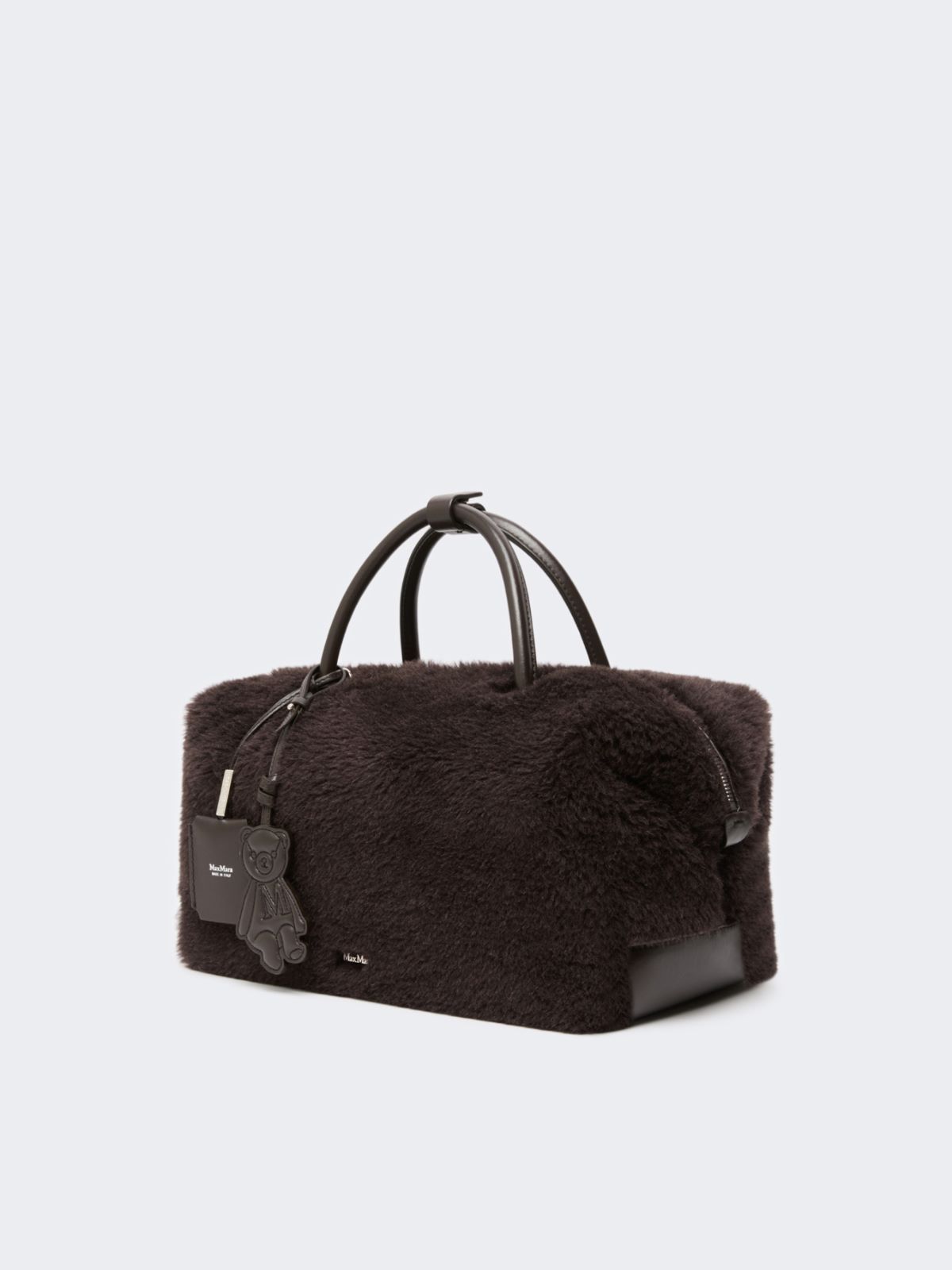 Large Boston bag in alpaca and wool Teddy - BRAUN - Max Mara - 2