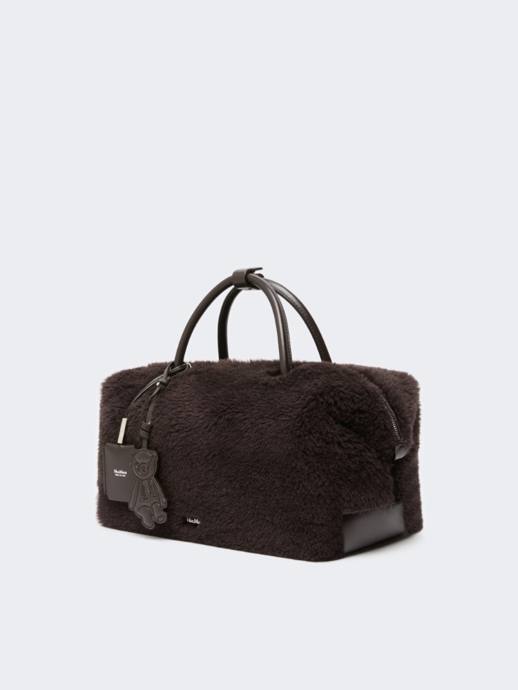 Large Boston bag in alpaca and wool Teddy - BRAUN - Max Mara - 2