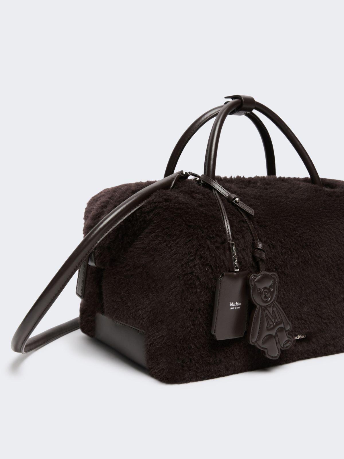 Large Boston bag in alpaca and wool Teddy - BRAUN - Max Mara - 4