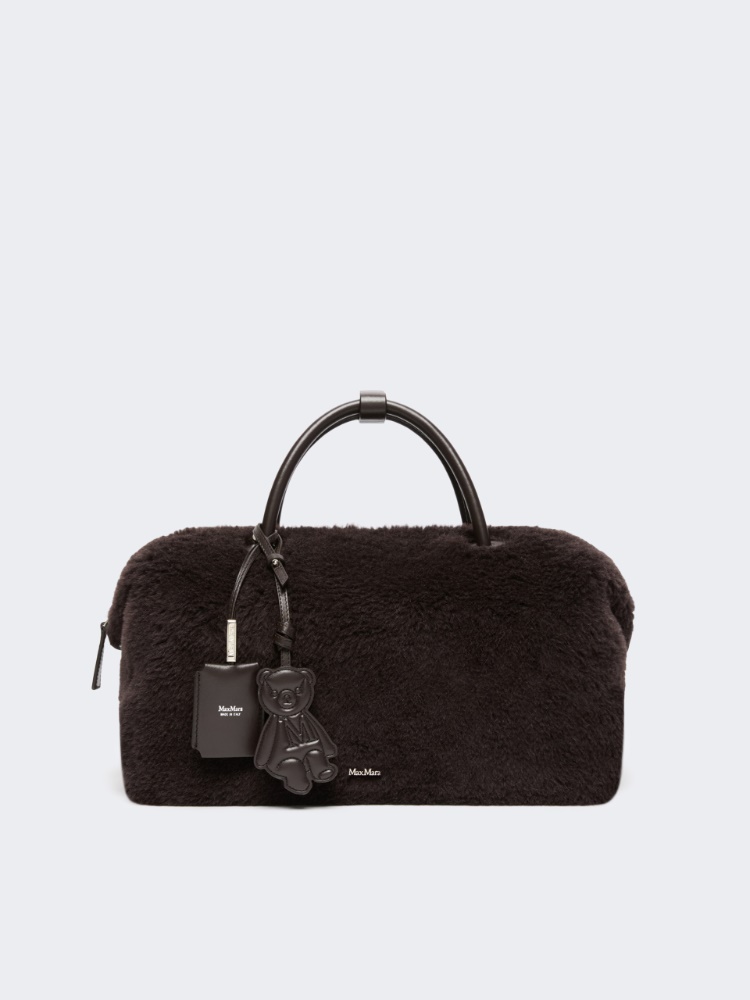 Large Boston bag in alpaca and wool Teddy - BRAUN