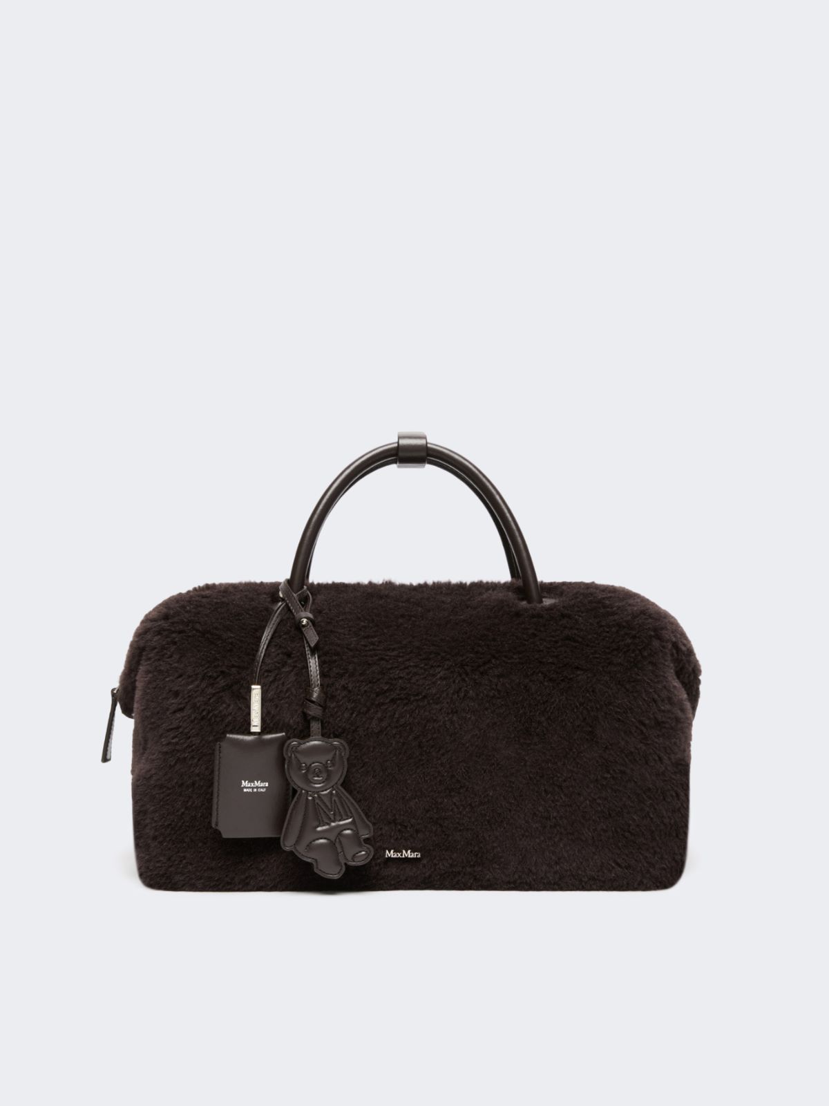 Large Boston bag in alpaca and wool Teddy - BRAUN - Max Mara