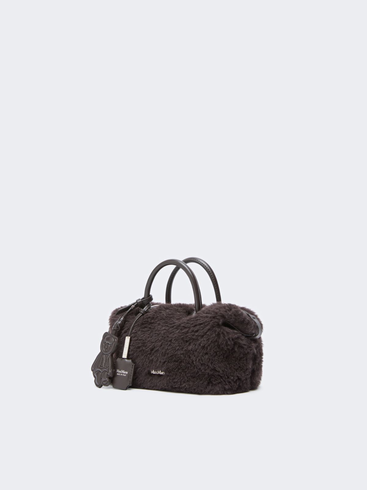 Small Boston bag in alpaca and wool Teddy - BRAUN - Max Mara - 2