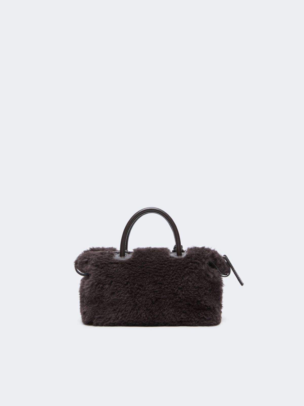 Small Boston bag in alpaca and wool Teddy - BRAUN - Max Mara - 3