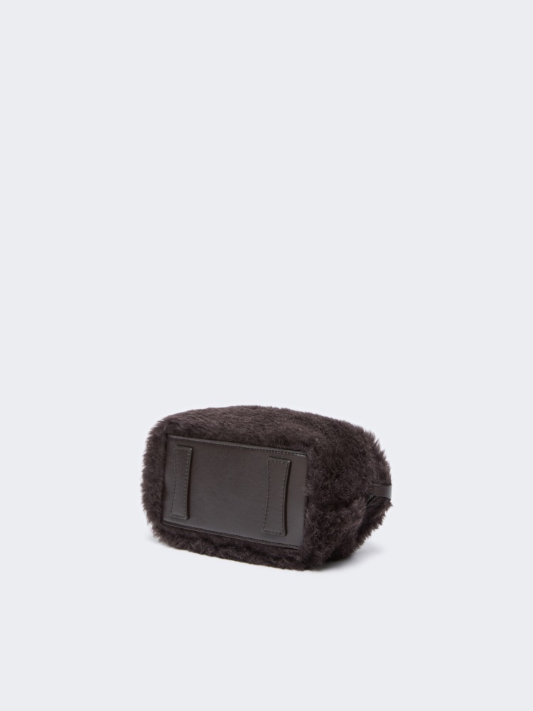 Small Boston bag in alpaca and wool Teddy - BRAUN - Max Mara - 5