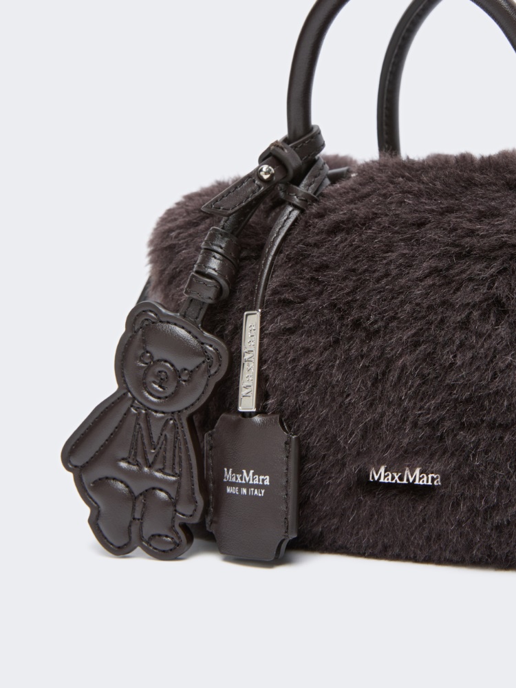 Small Boston bag in alpaca and wool Teddy - BRAUN - Max Mara - 6