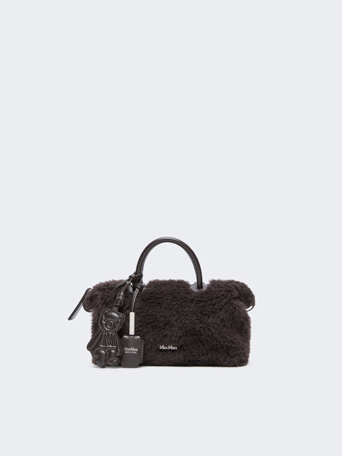 Small Boston bag in alpaca and wool Teddy - BRAUN - Max Mara
