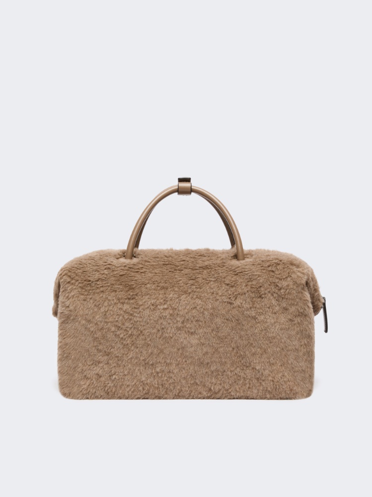 [テッドホールドオール] カシミヤ テディベア ダブル ハンドル ラージ バッグ - BEIGE GOLDEN - マックスマーラ公式サイト - 3