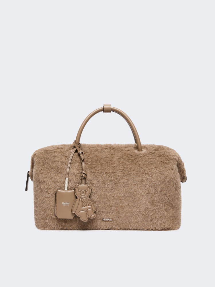 [テッドホールドオール] カシミヤ テディベア ダブル ハンドル ラージ バッグ - BEIGE GOLDEN