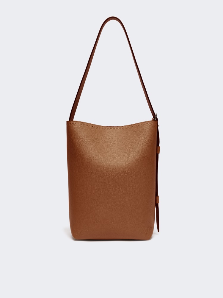 Medium Archetipo leather bag - AMBER BROWN - Max Mara - 3