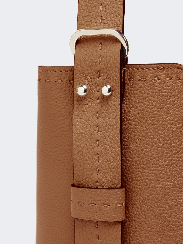 Medium Archetipo leather bag - AMBER BROWN - 3