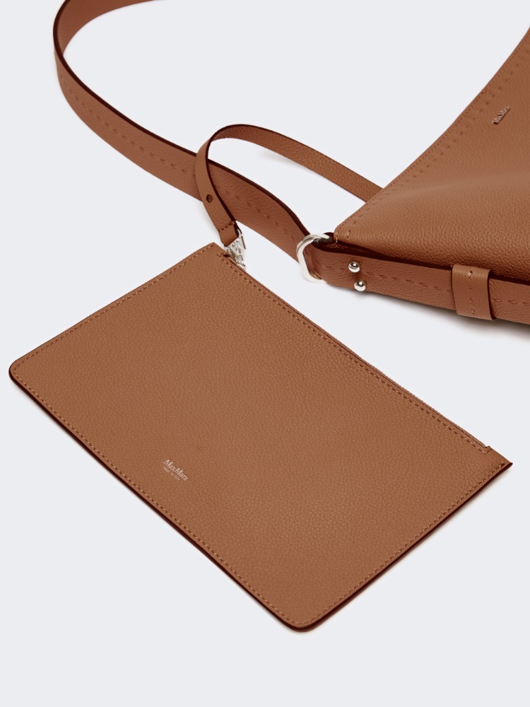 Medium Archetipo leather bag - AMBER BROWN - 4