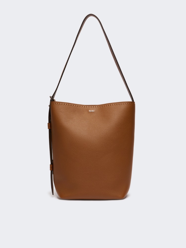 Medium Archetipo leather bag - AMBER BROWN - 1