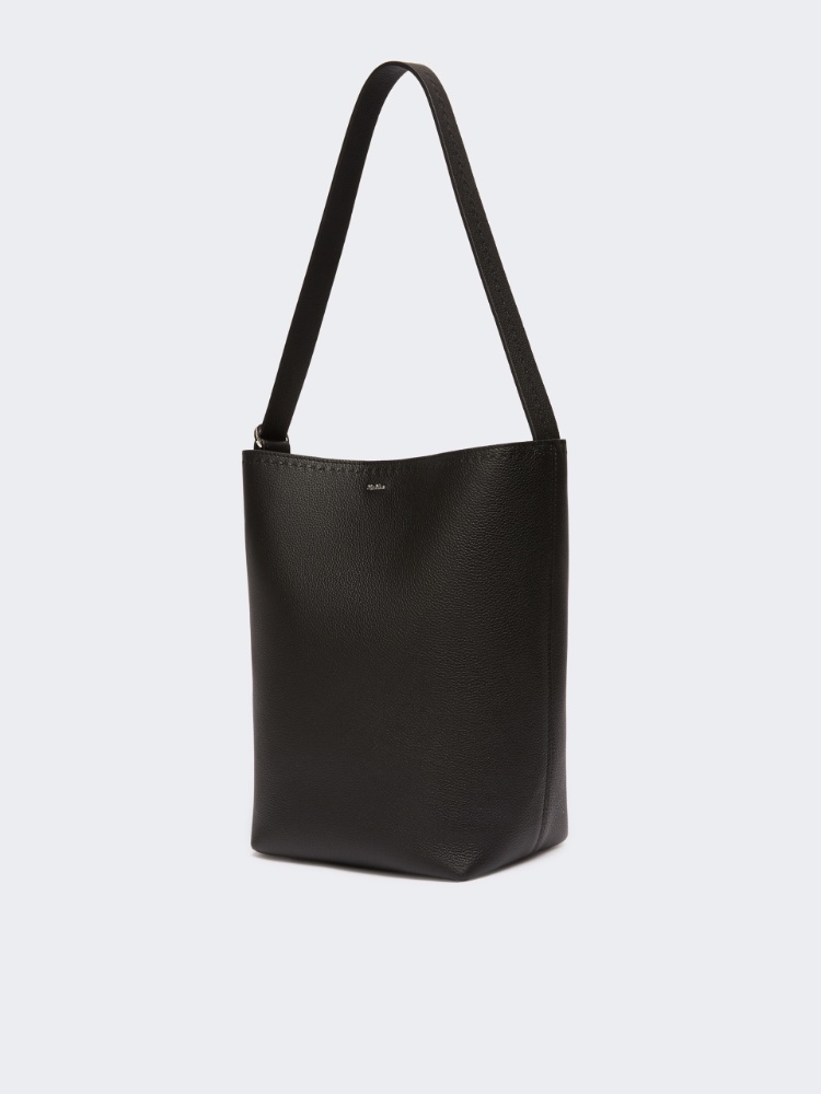 Medium Archetipo leather bag - BLACK - 2