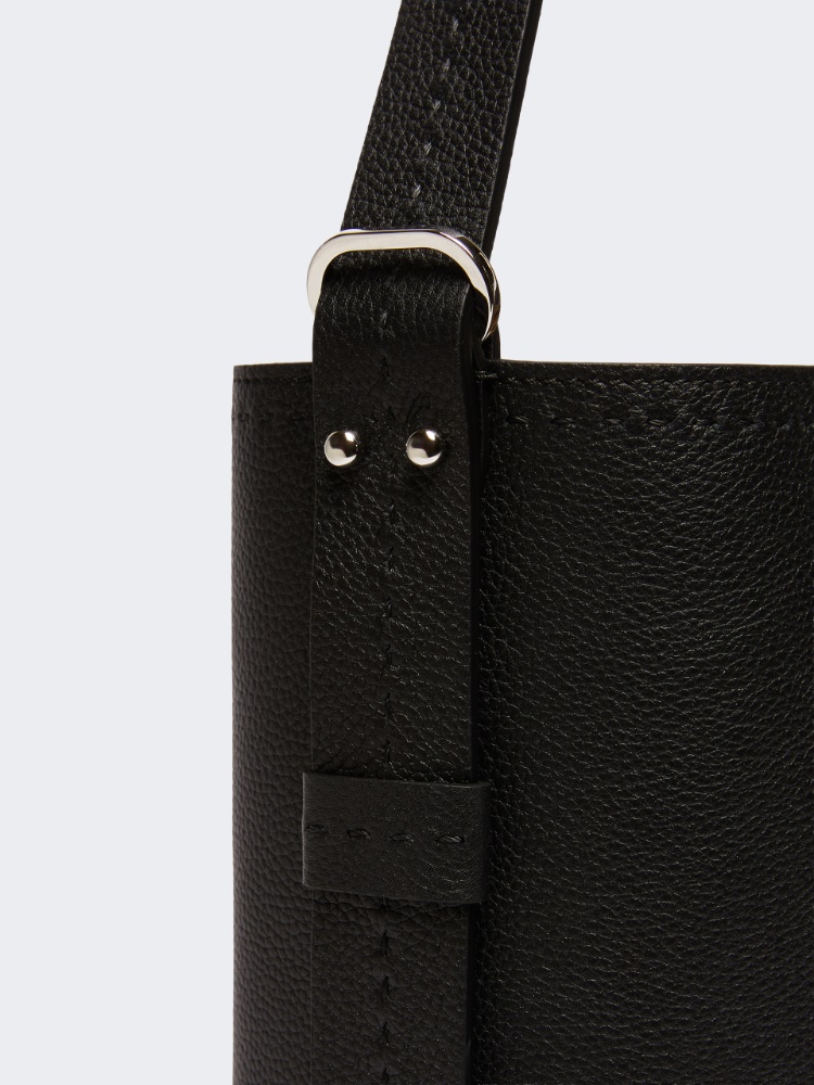 Medium Archetipo leather bag - BLACK - 3