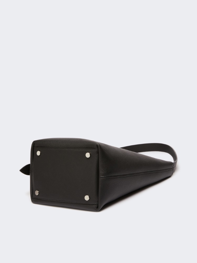 Medium Archetipo leather bag - BLACK - 4