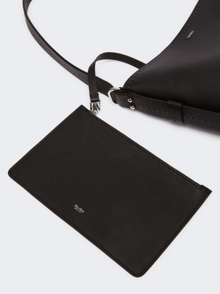 Medium Archetipo leather bag - BLACK - 5