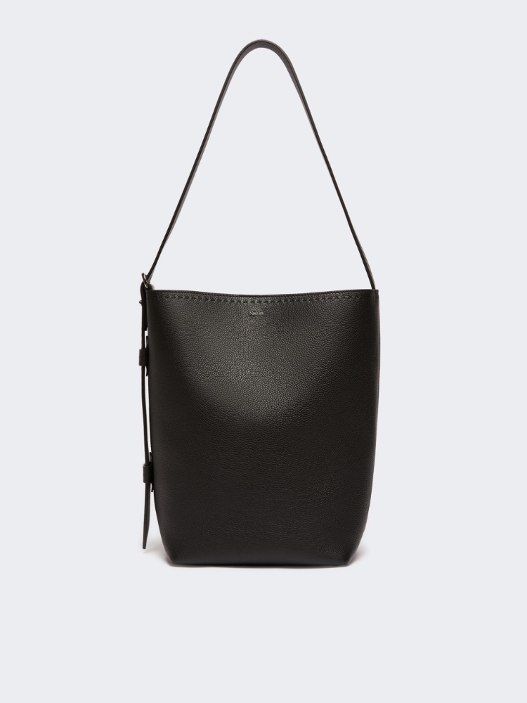 Medium Archetipo leather bag - BLACK - 1