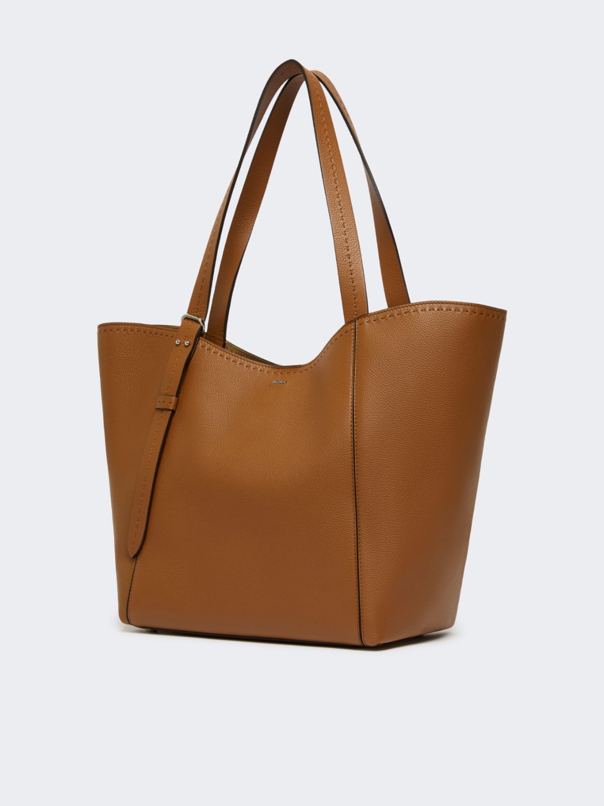 Leather Archetipo handbag - AMBER BROWN - 2
