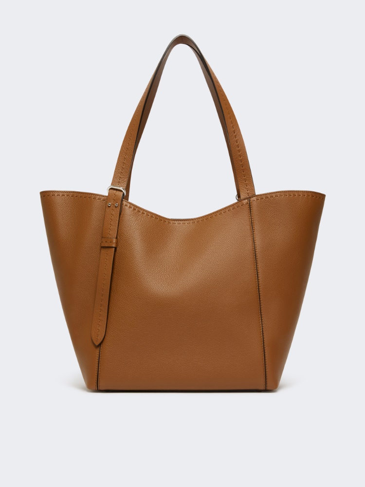 Leather Archetipo handbag - AMBER BROWN - Max Mara - 3