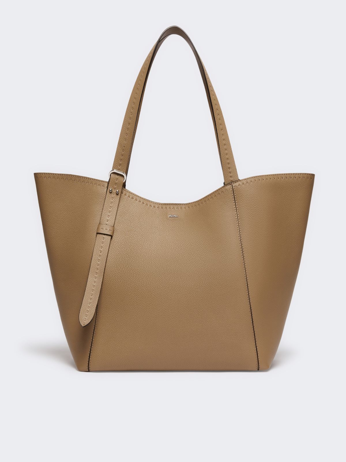 Leather Archetipo handbag - MUD