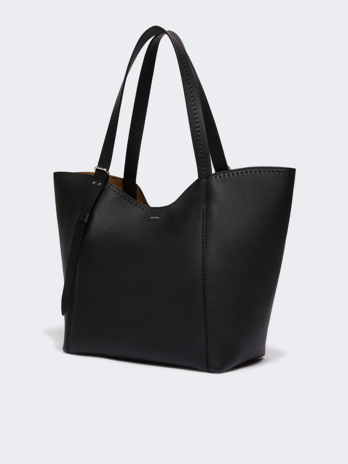 Leather Archetipo handbag - BLACK - 2