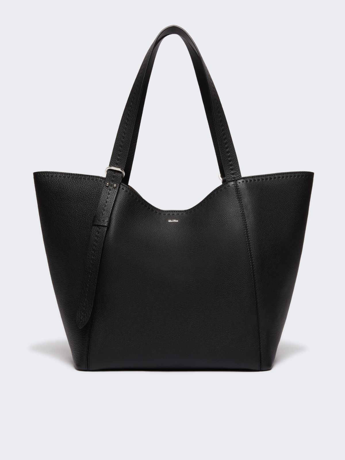 Leather Archetipo handbag - BLACK