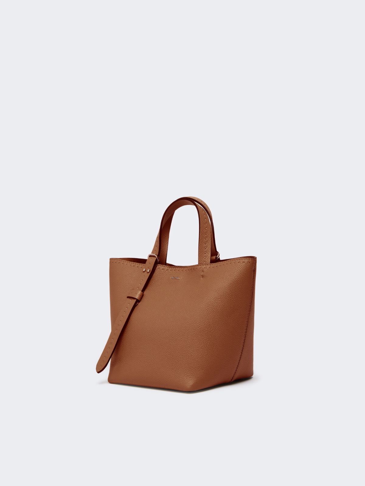 Extra-small leather Archetipo bag - AMBER BROWN - 2