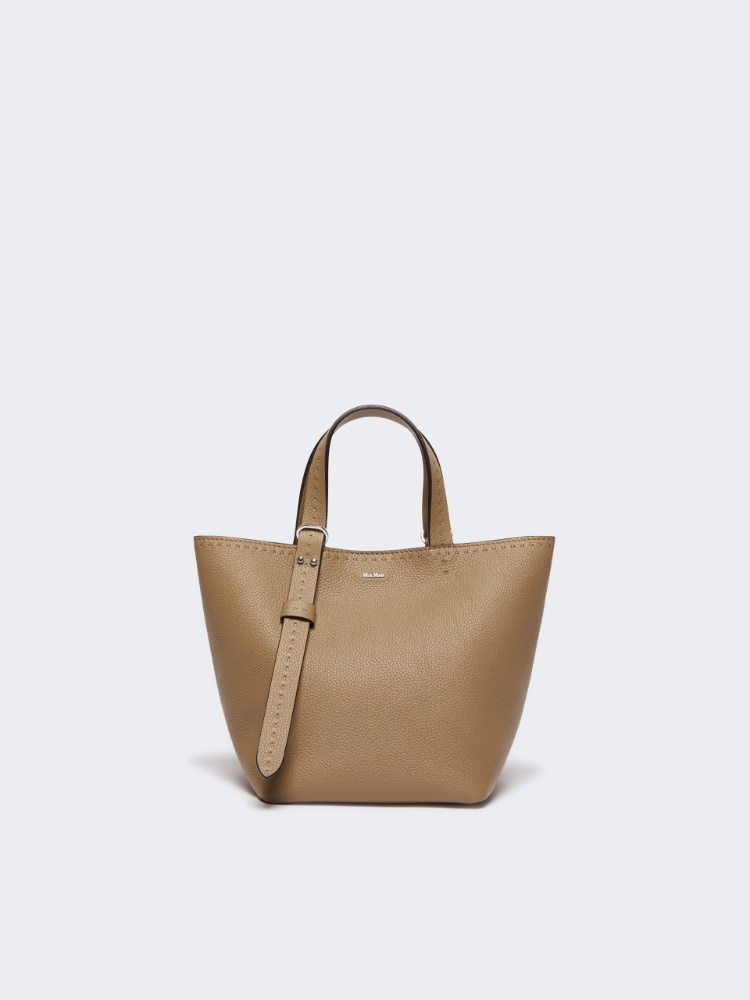 Extra-small leather Archetipo bag - MUD - 1