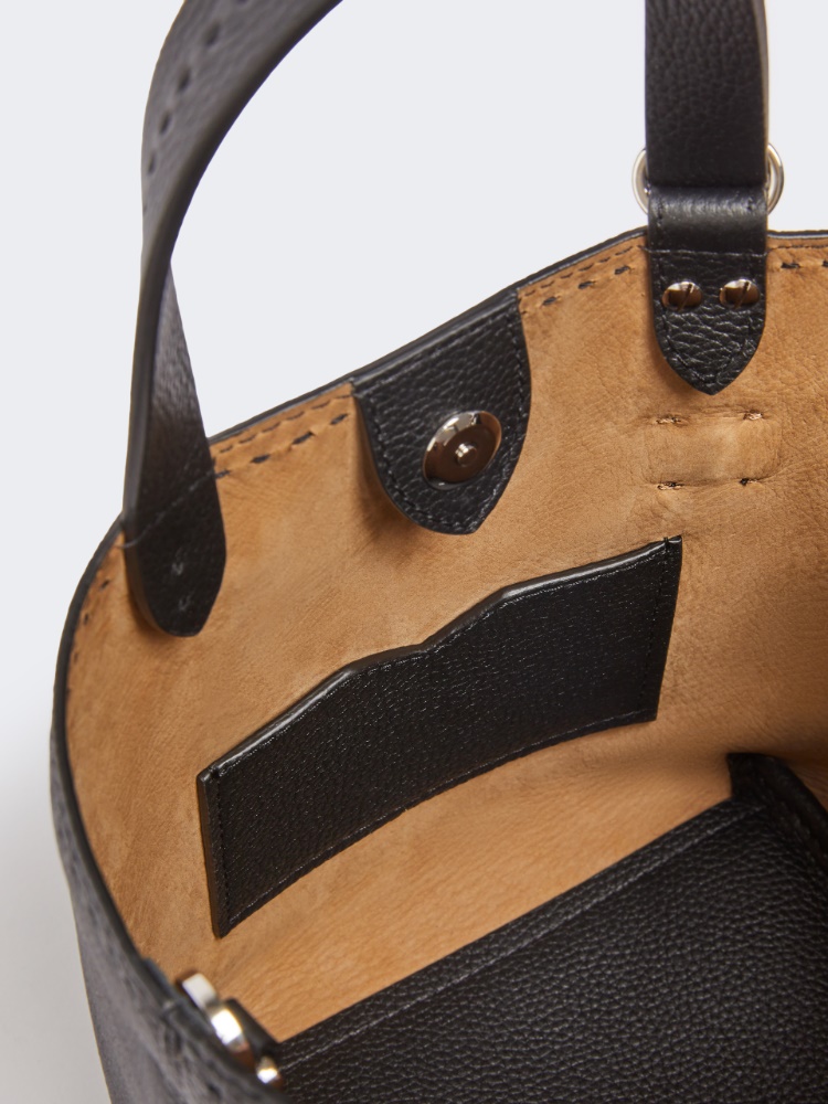 Extra-small leather Archetipo bag - BLACK - 5