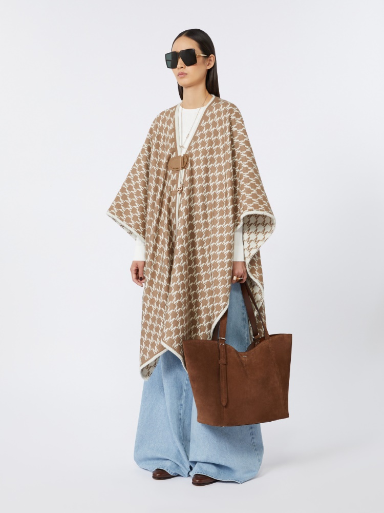 Borsa a mano Archetipo in crosta + MARRONE SCURO - Max Mara