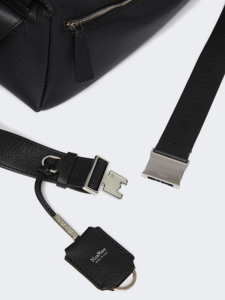 Borsa a spalla small in pelle - NERO - 4