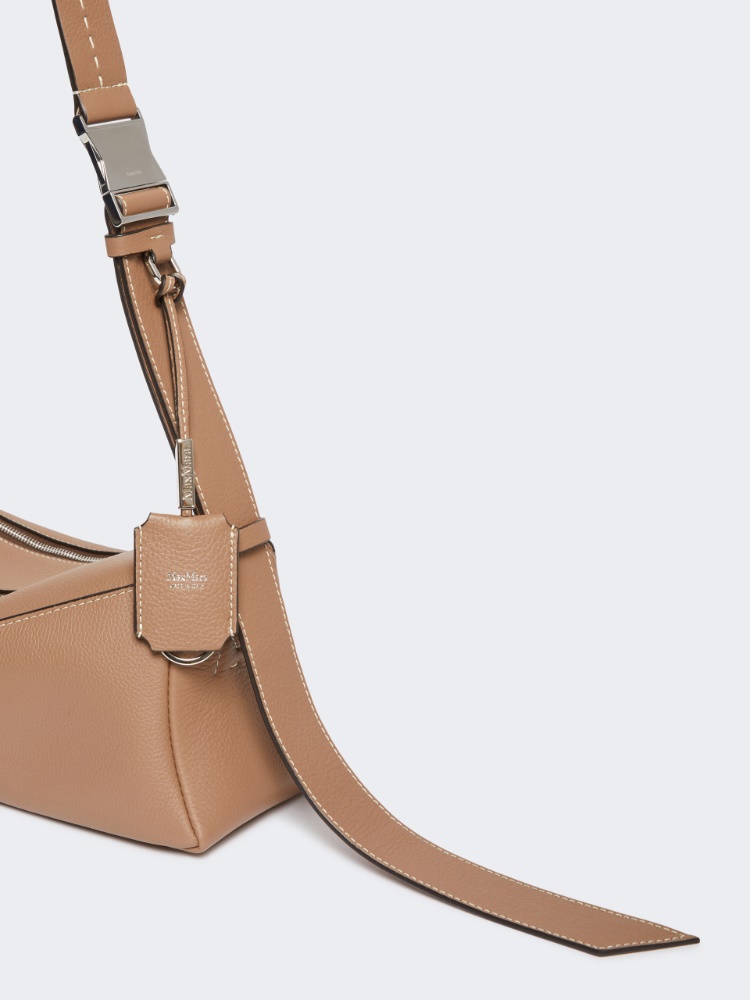 Borsa a spalla small in pelle - MARRONE - 3