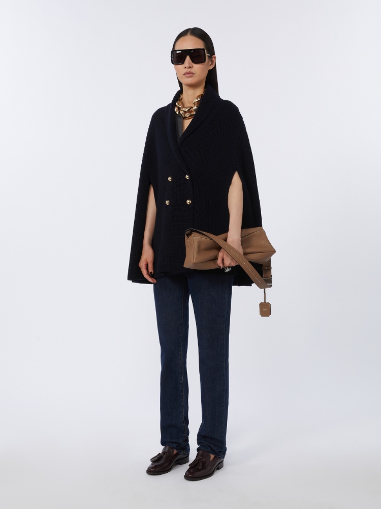 Small leather shoulder bag - BROWN