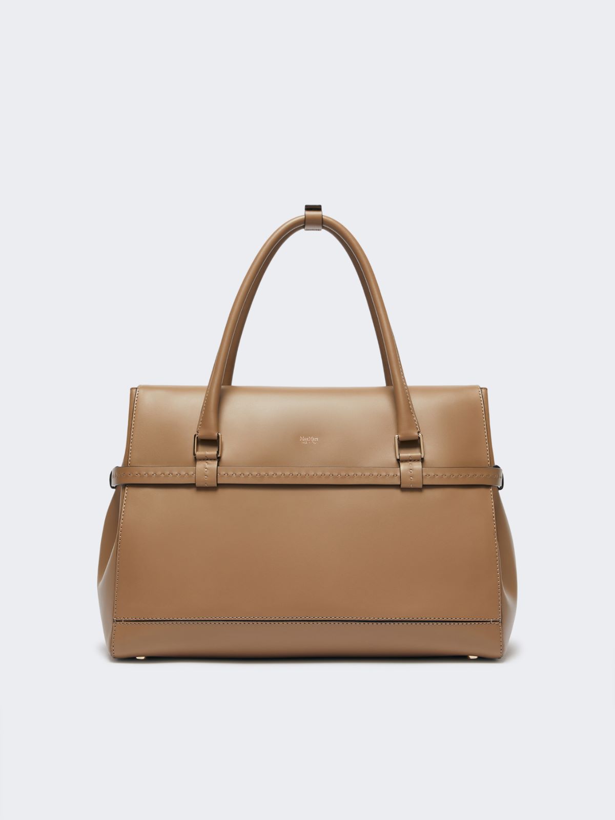 Borsa a mano in pelle naturale - FANGO - Max Mara - 3