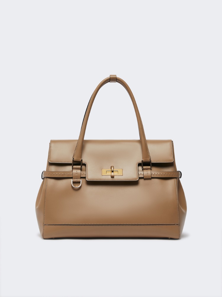 Natural leather handbag - MUD