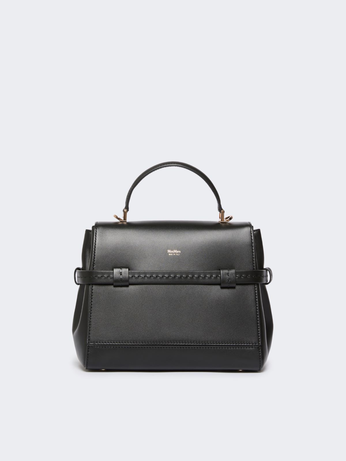 Bolso de mano de piel lisa - NEGRO - Max Mara - 3