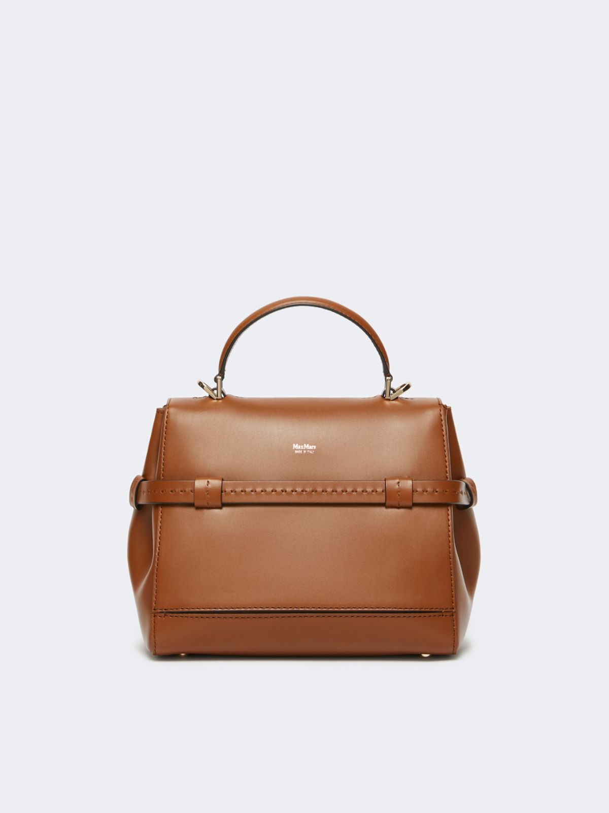 Smooth leather handbag - AMBER BROWN - Max Mara - 3