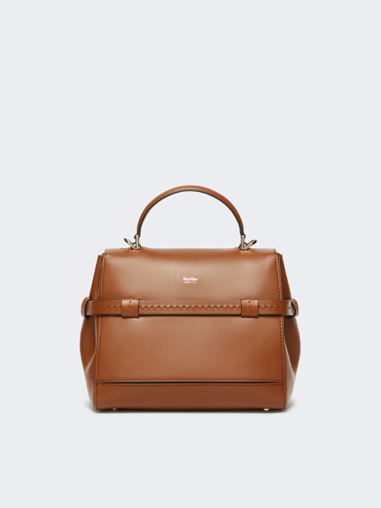 Smooth leather handbag - AMBER BROWN - Max Mara - 3