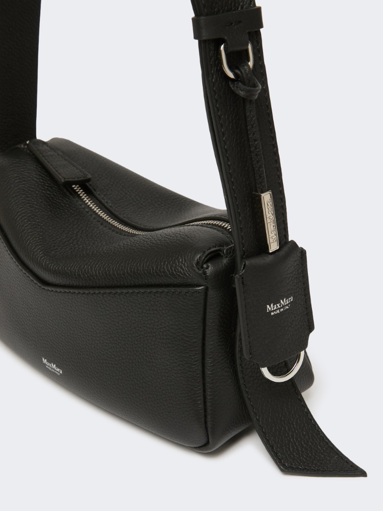 Borsa a mano micro in pelle - NERO - 3