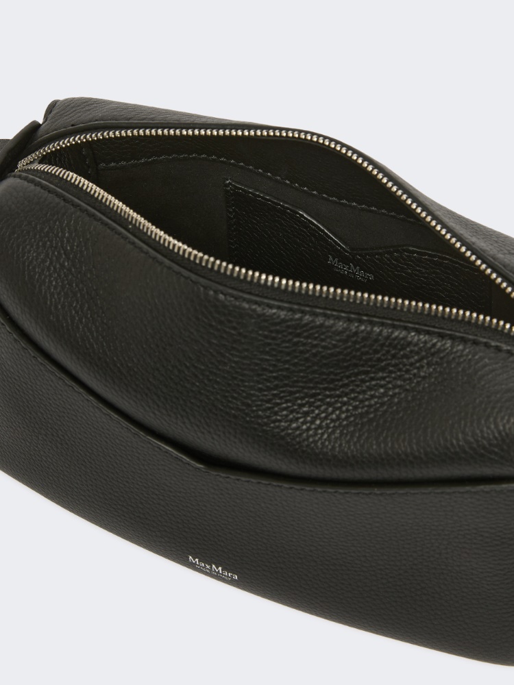 Borsa a mano micro in pelle - NERO - 5
